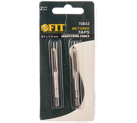 Метрические метчики 5х0.8 мм 2 шт FIT IT 70842