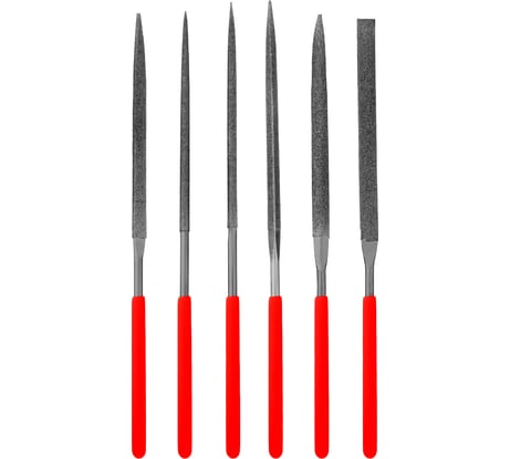 Набор алмазных надфилей 140х70х3, 6 шт MATRIX MASTER 15834