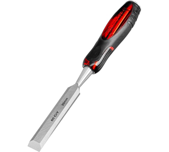 Долото-стамеска MATRIX "Тигровый глаз", 20 мм, двухкомпонентная обрезиненная ручка// 24515