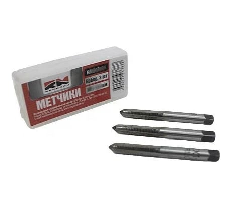 Метрические метчики REDMARK M10х1,0мм 3 шт RM242107