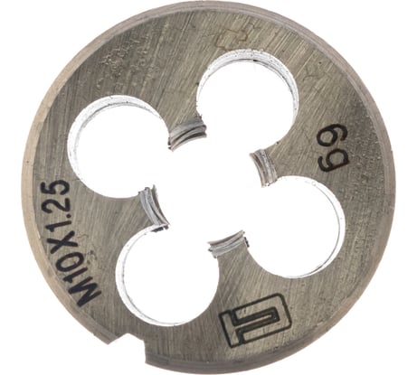 Плашка М10 х 1,25 мм СИБРТЕХ 77025