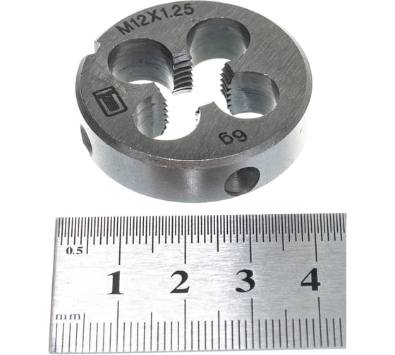 Плашка М12 х 1,25 мм СИБРТЕХ 77030