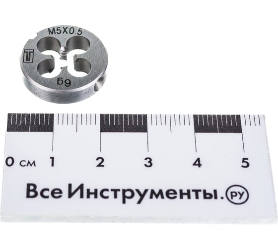 Плашка М5 х 0,5 мм СИБРТЕХ 77010