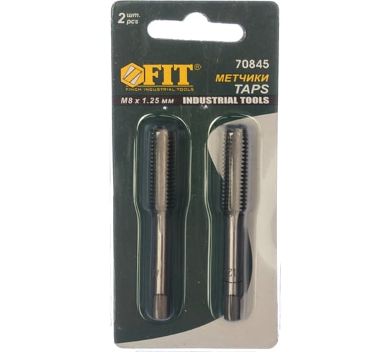 Метрические метчики 2шт 8х1.25мм FIT IT 70845