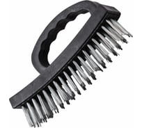 Щетка по металлу BEOROL 4 ряда, пластиковая ручка 245314