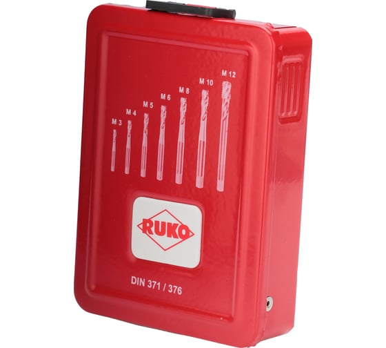Набор машинных метчиков RUKO M3-М12 мм HSSE 7 предметов 245062