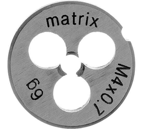 Плашка М4х0.7 мм MATRIX 77071