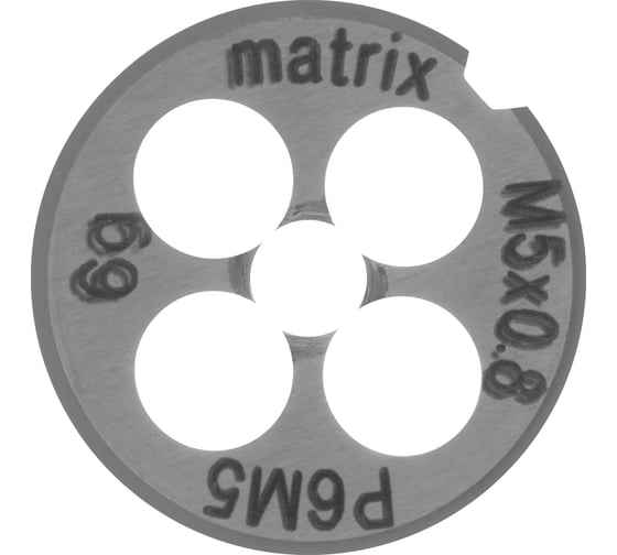 Плашка М5х0.8 мм MATRIX 77073