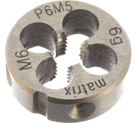 Плашка М6х1.0 мм MATRIX 77075