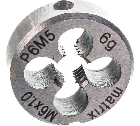 Плашка М6х1.0 мм MATRIX 77075