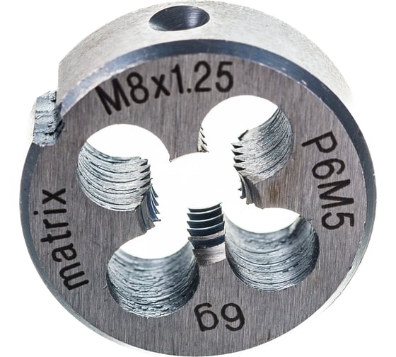 Плашка М8х1.25 мм MATRIX 77077