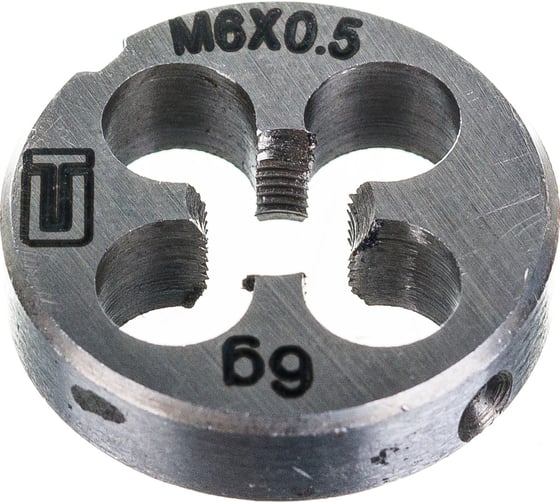 Плашка М6х0.5 мм СИБРТЕХ 77015