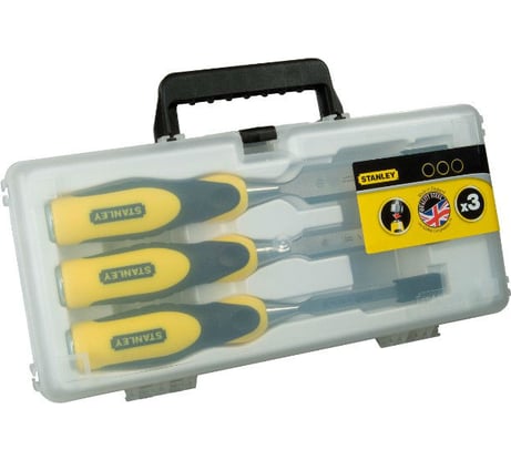 Набор стамесок 3 шт Stanley DYNAGRIP 2-16-887