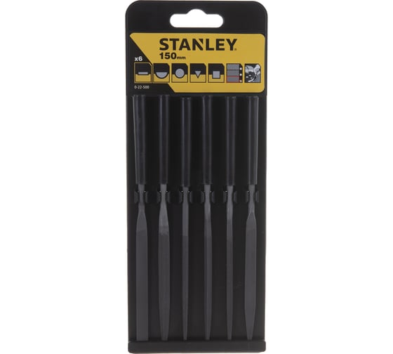 Набор надфилей 6 шт, 150 мм Stanley 0-22-500
