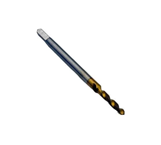 Метчик машинно-ручной TORNERI М 2.0x0.4, DIN371, для глухих отверстий TiN, HSSE 036474