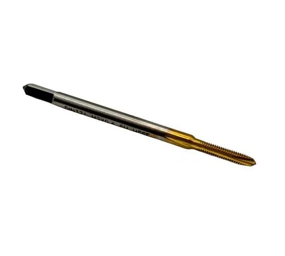 Метчик машинно-ручной TORNERI М 2.0x0.4, DIN371, для сквозных отверстий с покрытием TiN, HSSE 036475 1