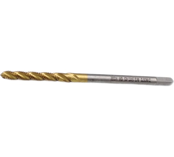 Метчик машинно-ручной TORNERI М 2.5x0.45, DIN371, для глухих отверстий TiN, HSSE 039066