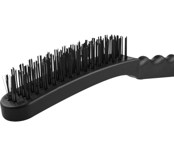 Щетка по металлу vertextools с пластиковой ручкой, 4-ряд 1212-03