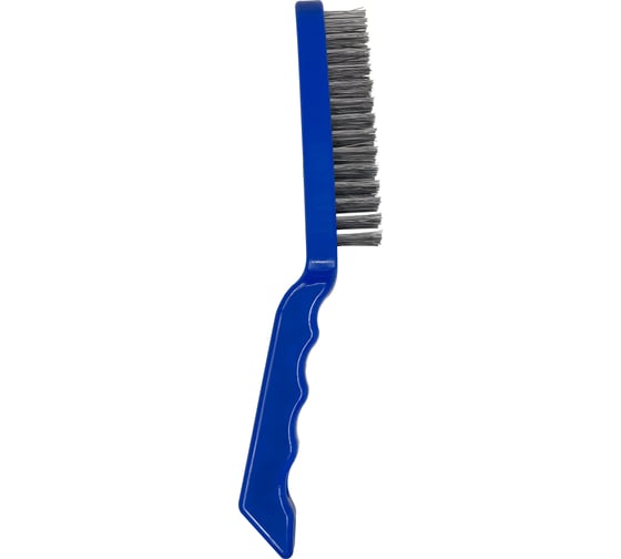 Щетка по металлу vertextools с пластиковой ручкой, 4-ряд 1212-03
