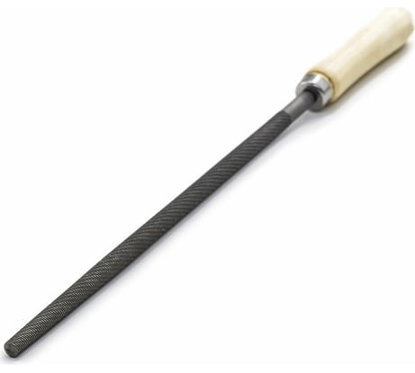 Круглый напильник РемоКолор 250 мм, №2, деревянная ручка 40-1-623