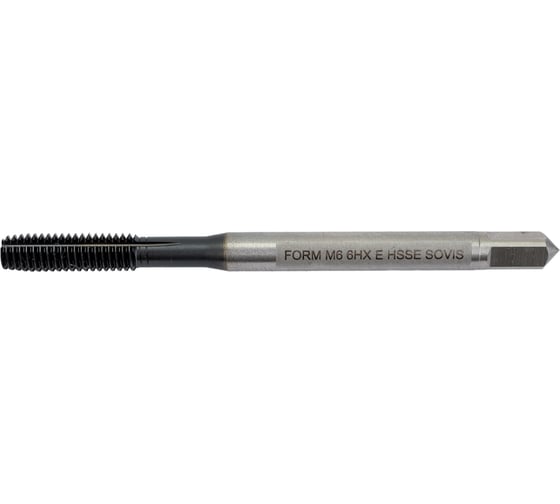 Бесстружечный метчик-раскатник SOVIS М 6  х 1.0 HSSE-PM 6HХ DIN 371-E TiAlN FORM 911312-0060