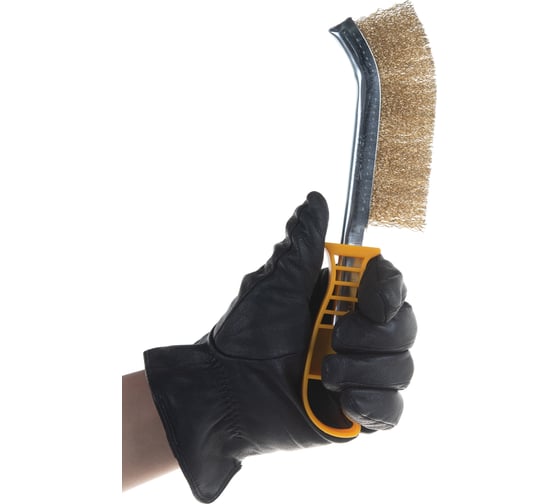 Стальная латунированная щетка STAYER MASTER 3508