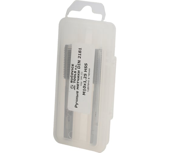 Набор метчиков Bucovice Tools 2 шт, М 10, шаг 1.25 мм, HSS 144101