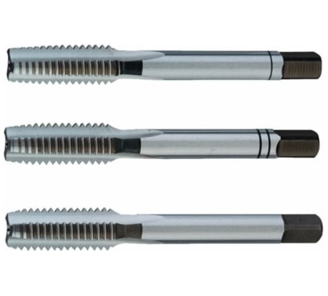 Ручной метчик PROMAT М10х1,5, комплект 3 шт, HSS, DIN 352 4000867116