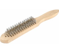 Металлическая щетка BERIL 565005 5-ти рядная, деревянная ручка 10423