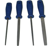 Набор напильников CNIC A14 200 мм, №2, с пластмассовой ручкой, 4 шт. 32417