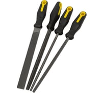 Набор напильников CNIC B9 200 мм, №2, с обрезиненной ручкой, 4 шт. 32416