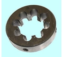 Трубная цилиндрическая плашка CNIC G1/4", 19 ниток/дюйм, dнар. 38 мм, 9ХС, левая 60239