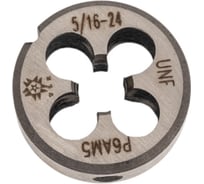 Дюймовая плашка TLX 5/16"-24 UNF 60гр Р6АМ5 24 ниток/дюйм dнар.25мм 70592