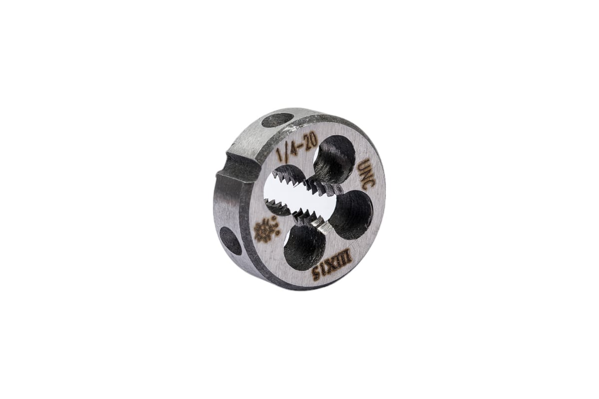 Дюймовая плашка TLX 1/4"-20 UNC 60гр ШХ15 20 ниток/дюйм, dнар.20мм ...