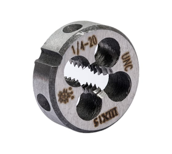 Дюймовая плашка TLX 1/4"-20 UNC 60гр ШХ15 20 ниток/дюйм, dнар.20мм 70575