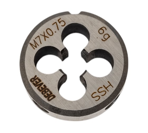 Круглая плашка Debever Machining Solutions MF7х0.75, HSS, DIN 223, 6g DB-40070075 1