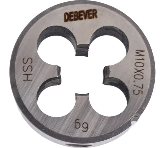 Круглая плашка Debever Machining Solutions MF10х0.75, HSS, DIN 223, 6g DB-4010075 1