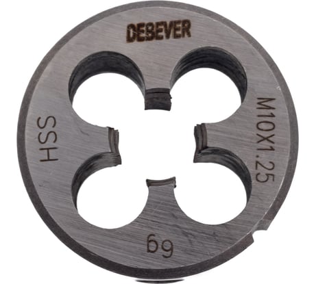 Круглая плашка Debever Machining Solutions MF10х1.25, HSS, DIN 223, 6g DB-4010125