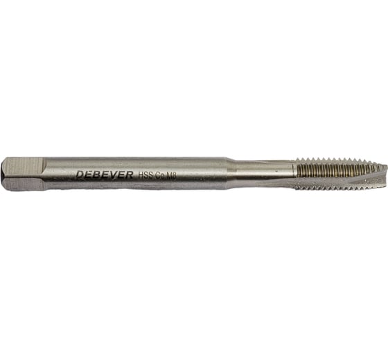 Машинный метчик Debever Machining Solutions для сквозных отверстий, M8, HSS-Co, DIN 371 DB-TT08125