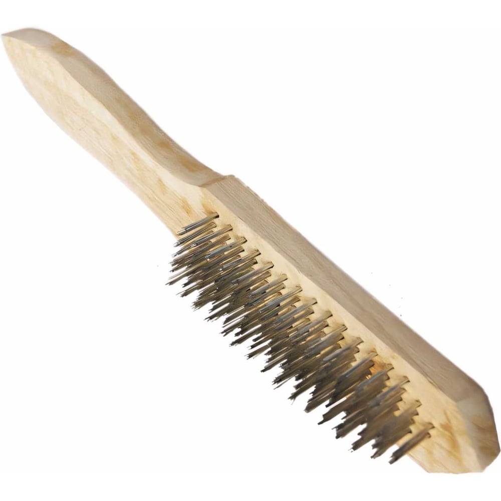 Шестирядная металлическая щетка с деревянной ручкой SANTOOL 060101-006 ...