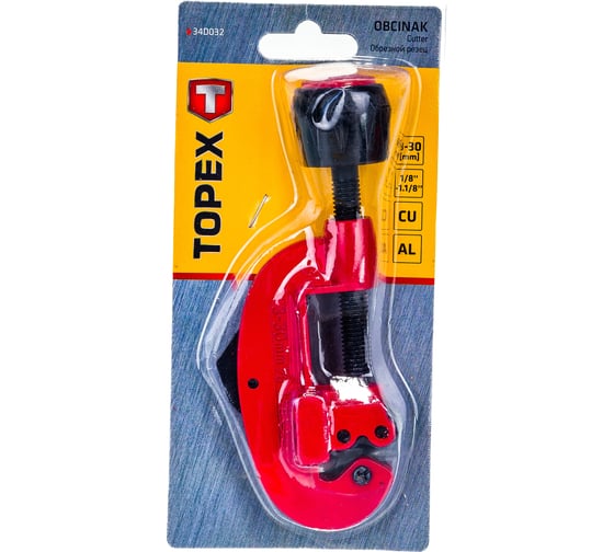 Труборез для медных и алюминиевых труб TOPEX 3-30 мм, 1/8" - 1.1/4" 34D032