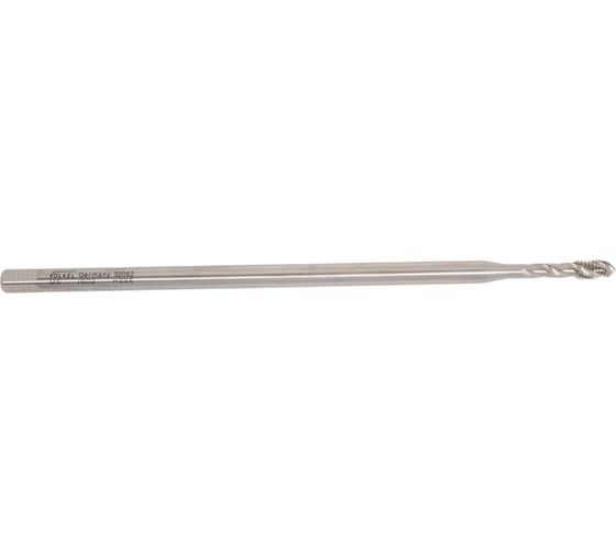 Машинный метчик VOELKEL длинный, М 5, шаг 0,8 мм, HSSE, 150мм, DIN371XL V32062 1