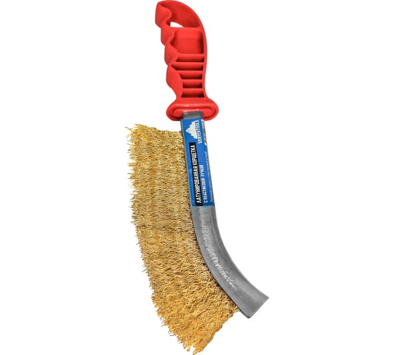 Щетка по металлу vertextools с пластиковой ручкой 1212-01