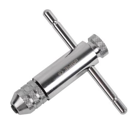 Т-образный метчикодержатель с храповым механизмом М3-М10, 85мм/100мм Зубр 28137-85