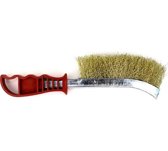 Универсальная ручная щетка EuroBrush 230x130, ворс гофрированная латунированная сталь 0,30 13-011 EB-XBS1L