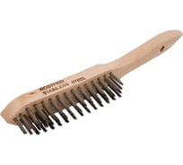 Ручная щетка OSBORN 4 ряда, 295x145, ворс прямая нерж сталь 0,30 151.334-0001