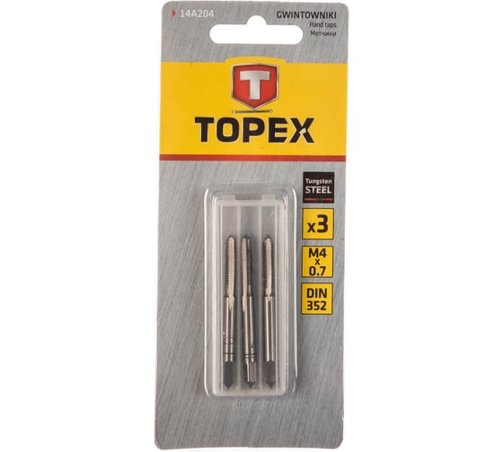 Метчики TOPEX 3 шт. 14A204