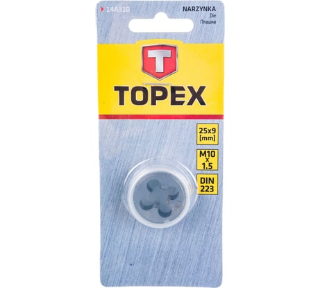 Плашка TOPEX M10 х 1.5 мм 14A310