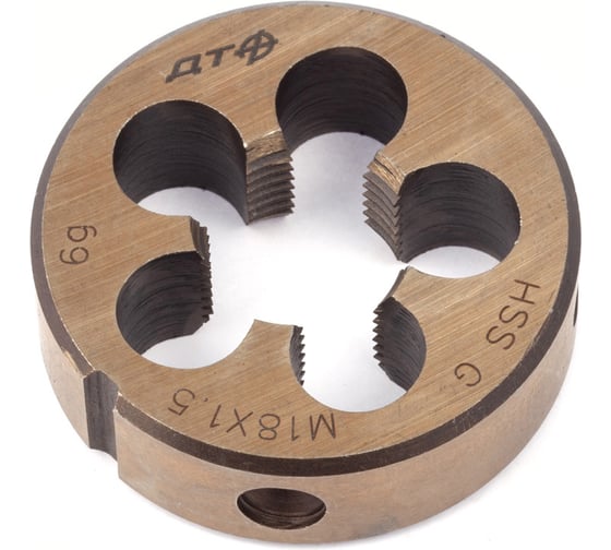 Плашка Дело Техники M18×1,5мм; Ø45 234185 1
