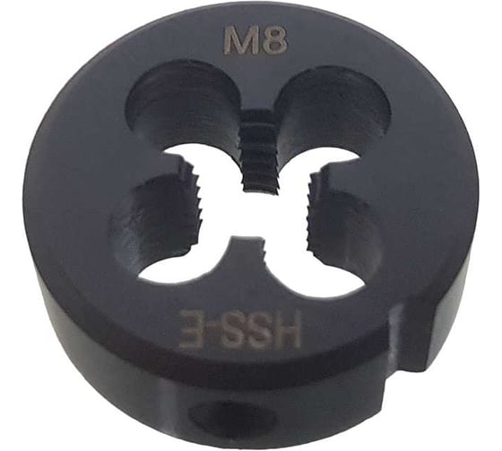 Плашка Partner серия 480 круглая, метрическая М8x1.25, ISO2568, размер D25хH9 мм HSSE  480080 1